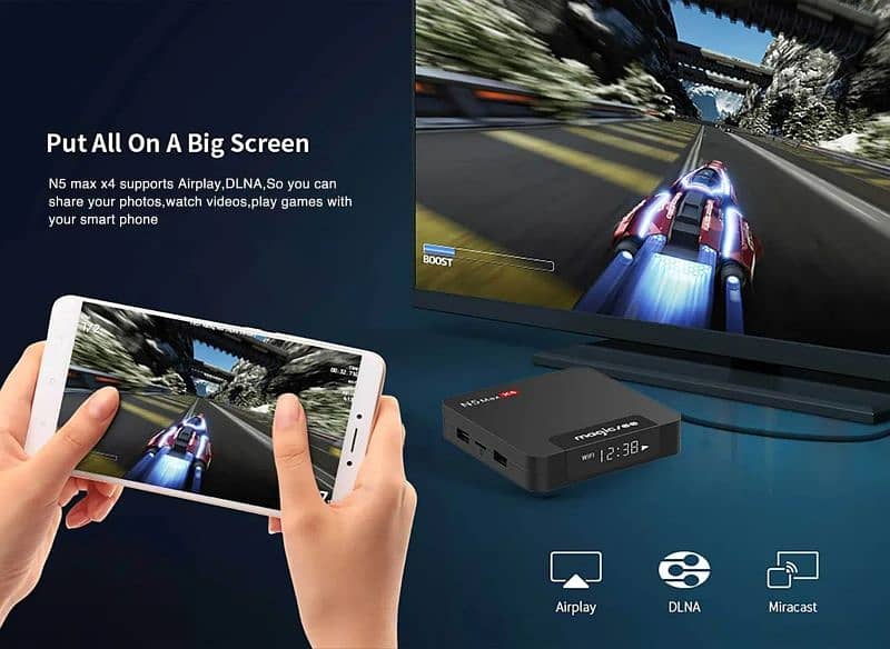 Magicsee N5 MAX X4 4gb 64gb Android 11 TV Box with S905X4 9