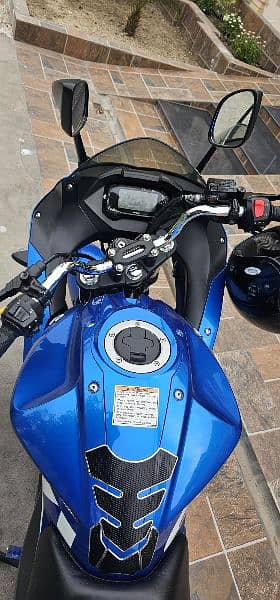 suzuki gixxer 150 blue 10/10 sports heavy bike 5