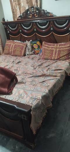 Bed set without Mattress and Sofa set