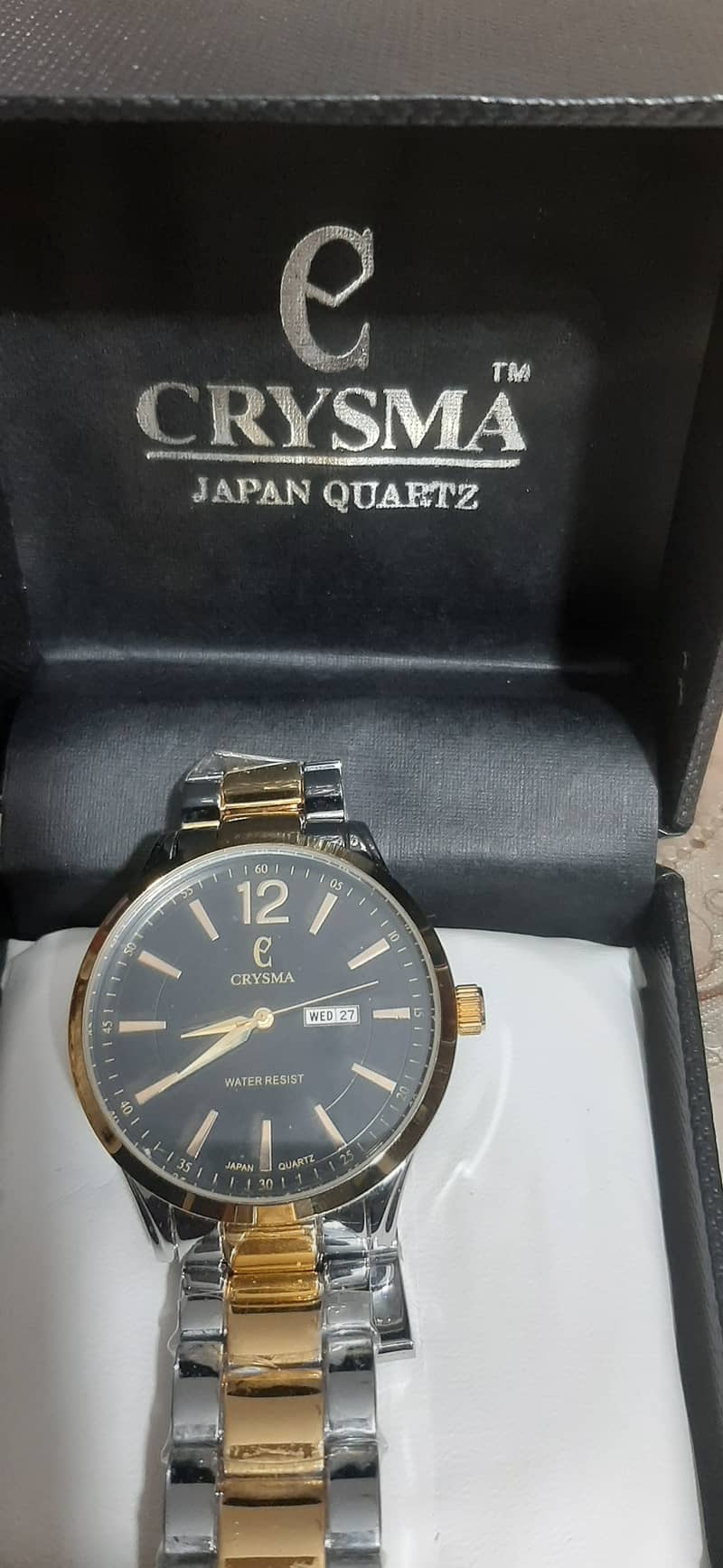 Crysma Watch Made in Japan Stanless Steel, Water proof, box pack 5
