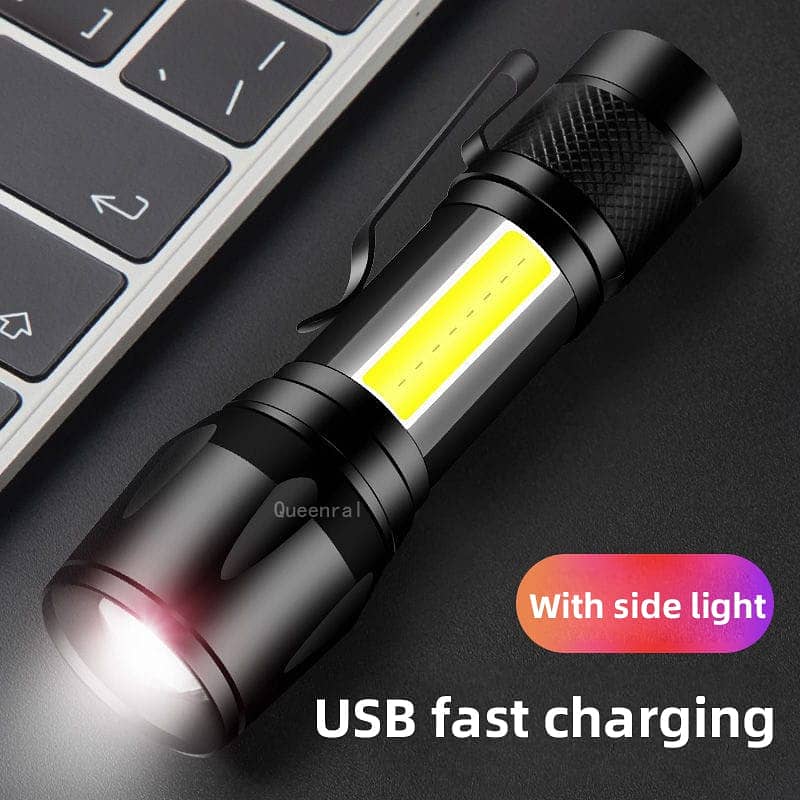 Free delivery Torch Steel Super Bright Flashlight Ultra Powerful 1