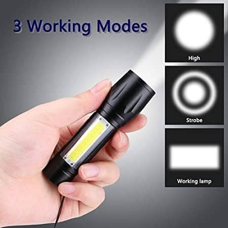 Free delivery Torch Steel Super Bright Flashlight Ultra Powerful 4