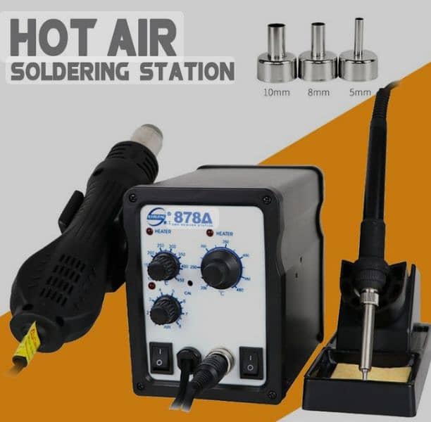 Soldering machine Rework Station, desoldering heat gun & wire 1