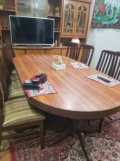 Big Dining table with 8 Chairs 0