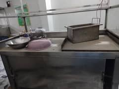 fries and Burger maker counter and machine with all sets