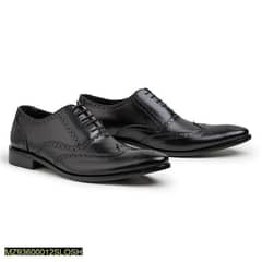SLO_MEN's Gazing Black Leather Formal Shoes