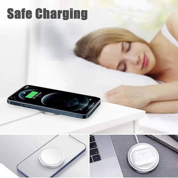 Letscom W02 15W USB-C Magnetic Wireless Charger 2