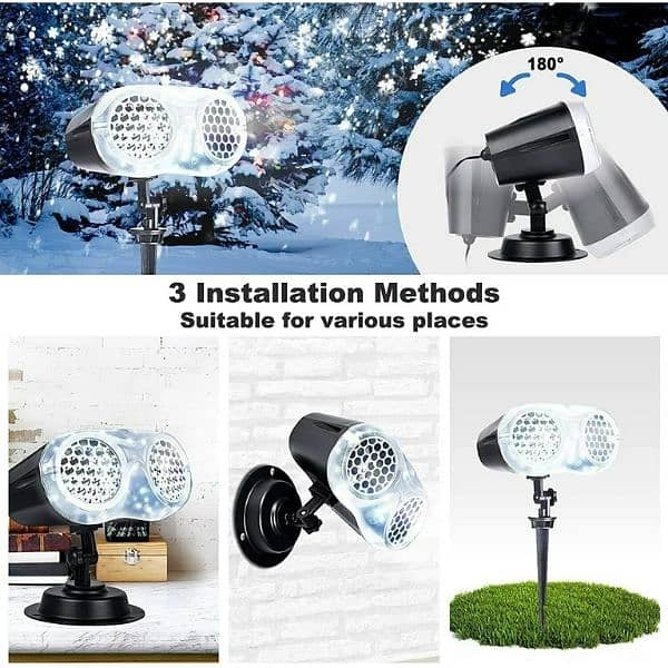 SNOWFLAKE PROJECTOR LIGHTS OUTDOOR LIGHTS 1