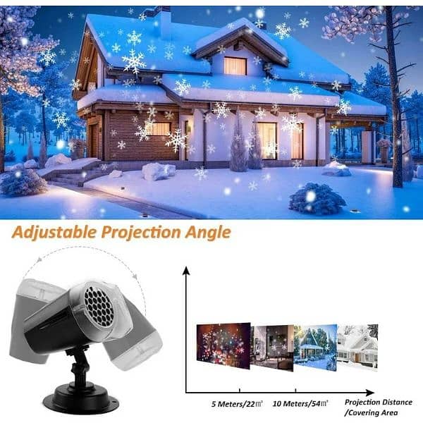 SNOWFLAKE PROJECTOR LIGHTS OUTDOOR LIGHTS 3