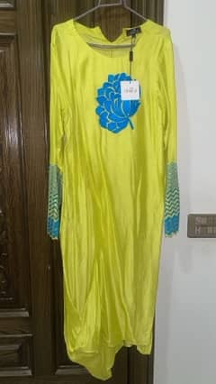 raw silk shirt brand new from almira embroidery tilla worklarge size