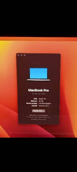 MacBook Pro M1 2020 16GB 1TB 13" Display CTO Model A2338 with Box 2