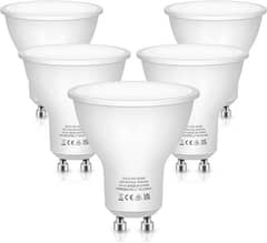 Fulighture GU10 LED Bulbs [5 Pack], Warm White, 6W Spotlight Bulb