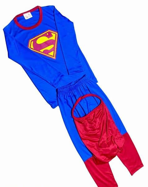 3 Pcs kids Sititch Dry fit Micro Superman costume Cash on Delivery 1