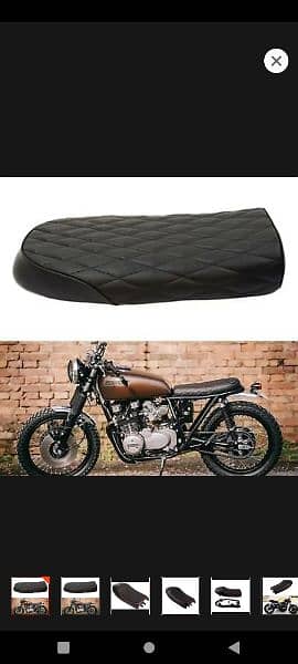 cafe racer style seat for motorcycle universal delivery all Pakistan 1