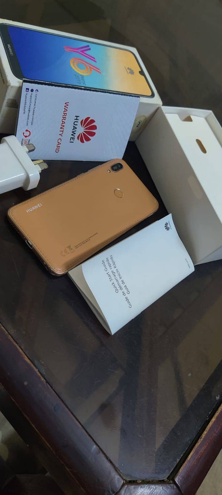 Huawei Y6 2019 with working Fingerprint all ok Box phone for sale 1