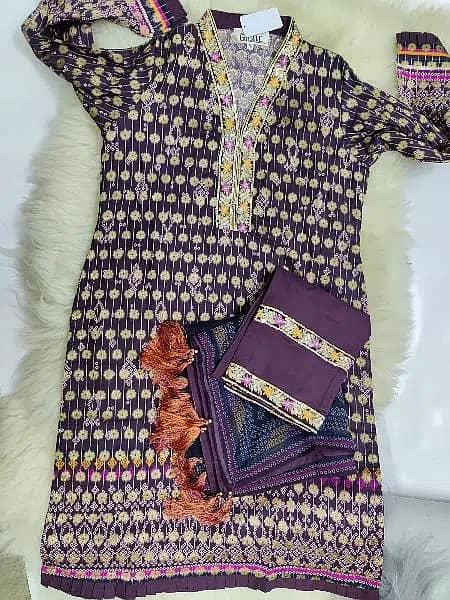 3 Peice Ladies womens suit | Lawn stitched suites | Summer collection 6