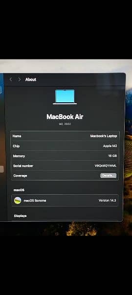 MacBook Air M2 2022 16GB 512GB 13.6" Display CTO Model A2681 9