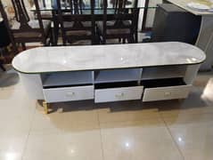 led rack console TV table
