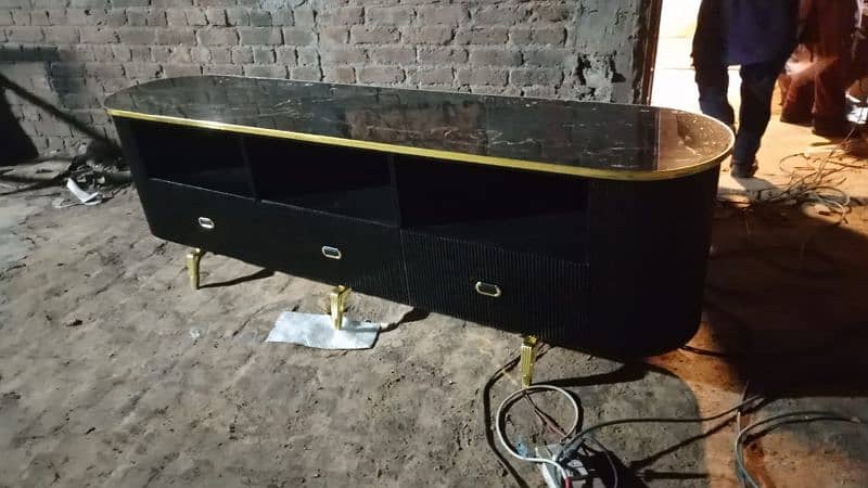 led rack console TV table 18