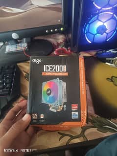 Aigo ice 200pro RGB cpu cooler for sale best for all amd & intel CPUs