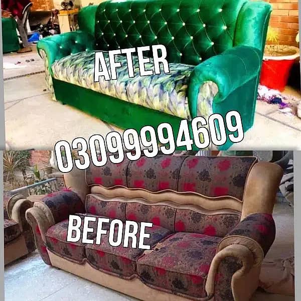 sofa repair / sofa cum bed / sofa set / fabric change / sofa poshish 6