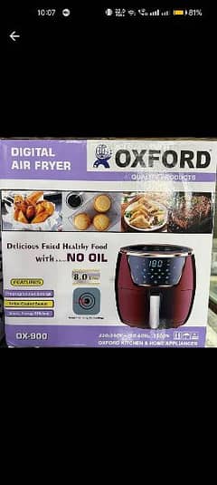 Oxford Digital Air Fryer 0