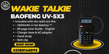 Walkie Talkie | Wireless Set Official UV-5X3Two Way Radio