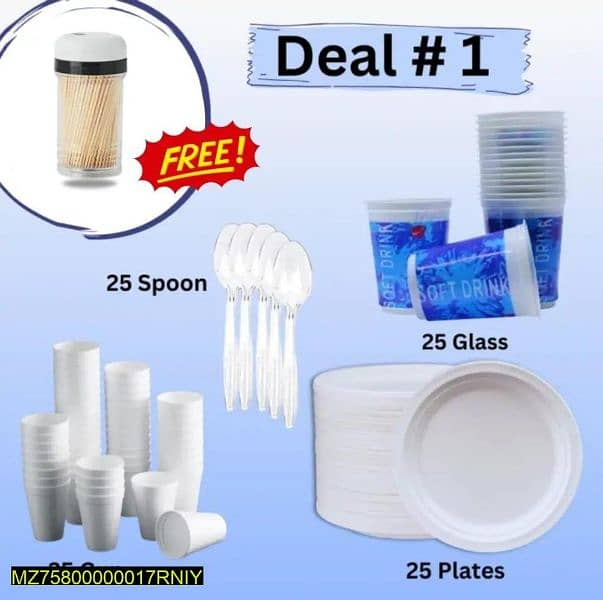 Disposable Glass Plates Spoon 0