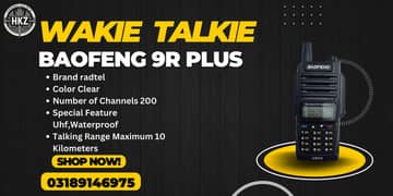 Walkie Talkie | Wireless Set UV-9R PLUS Two Way Radio