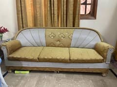 5 seater sofa set luxury with one center glass table