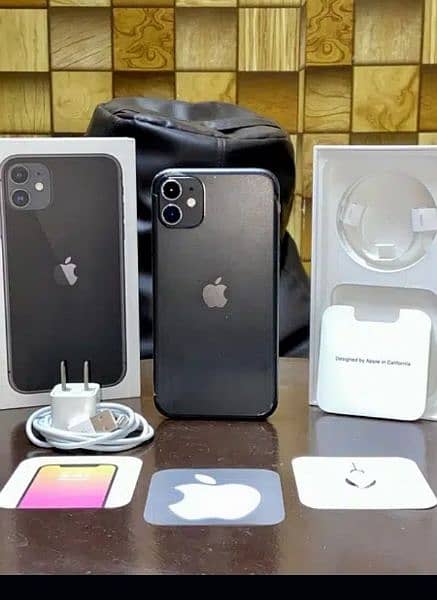 Iphone 11 128 gb non pta Box with box and all accessories 1