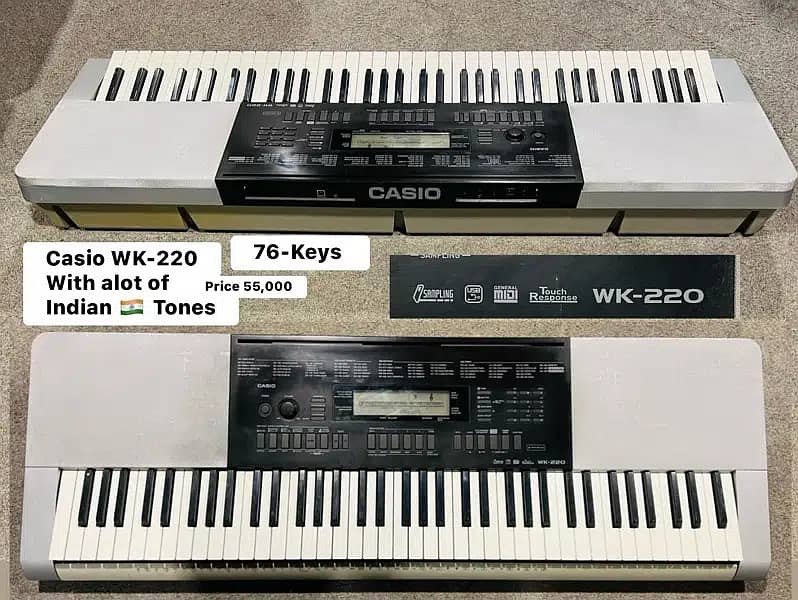 Casio WK-200 keybaord piano Casio WK-220 Ctk-601 Ctk-541 Ctk-620L 3