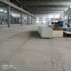 Warehouse, Storage Space, 40000 Sqft Covered With 50KVA Electricity Connection Vacant For Rent