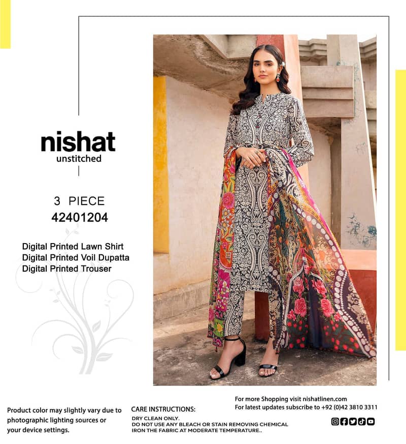 NISHAT SUMMER LAWN collection 2024 5