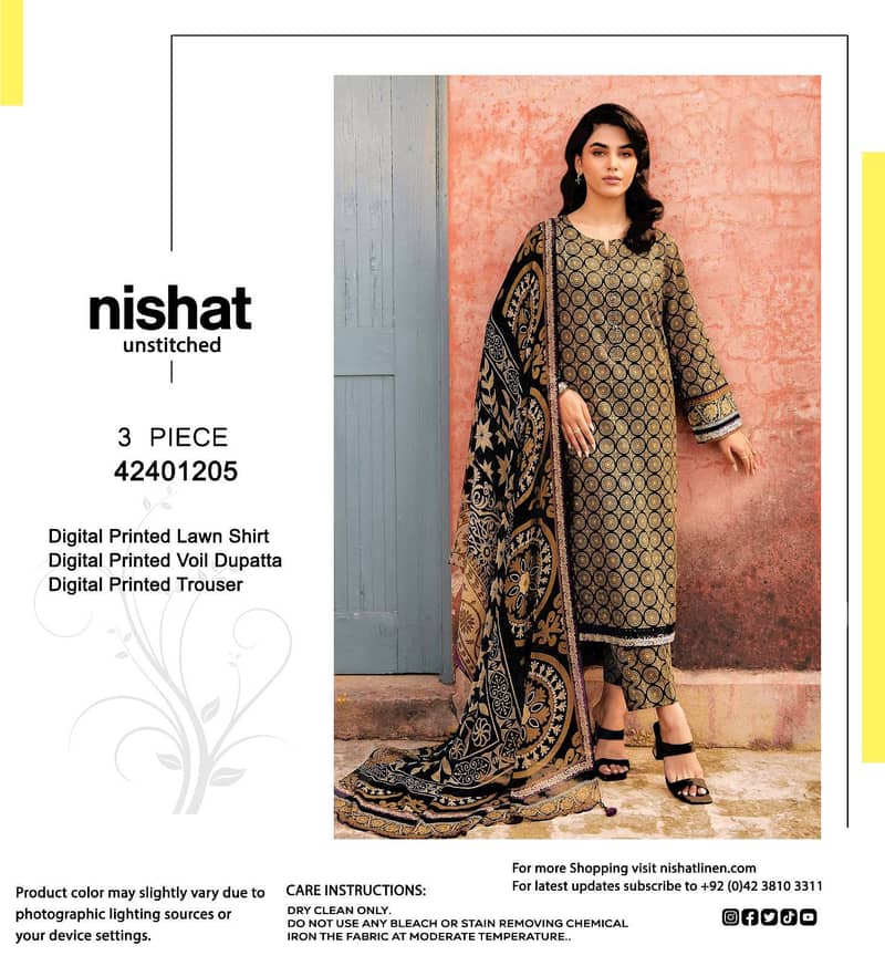 NISHAT SUMMER LAWN collection 2024 10