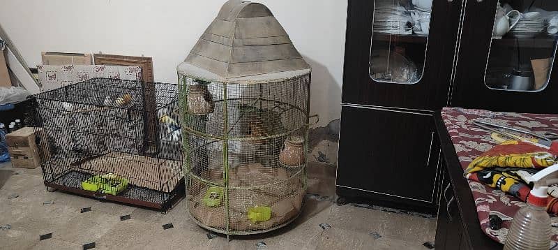 bird cage for raw parrots iron cage full strong 2
