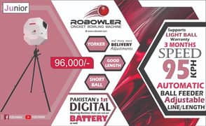 ROBOWLER Bowling Machine / Cricket Bowling Machine in Pakistan