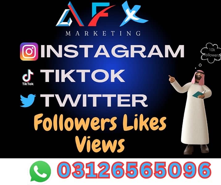 Instagram Facebook Twitter Tiktok Likes/Followers/Views/Comments 0