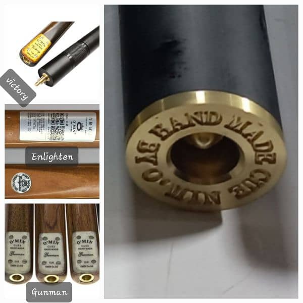 Snooker cue OMIN Victory model single piece cue available for sale. 11