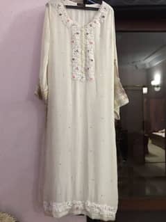 original Agha Noor brand 3 piece embroided suit.