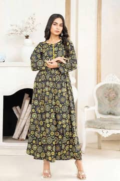 2 Pcs Safwa Woman Unstriched  Lawn Printed Suit  OR-38