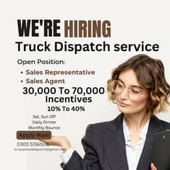Sales agent , Dispatch service, for Hiring