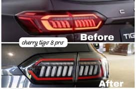 Chery Tiggo 8 and 8 Pro Front back bumper Headlights backlighs 0