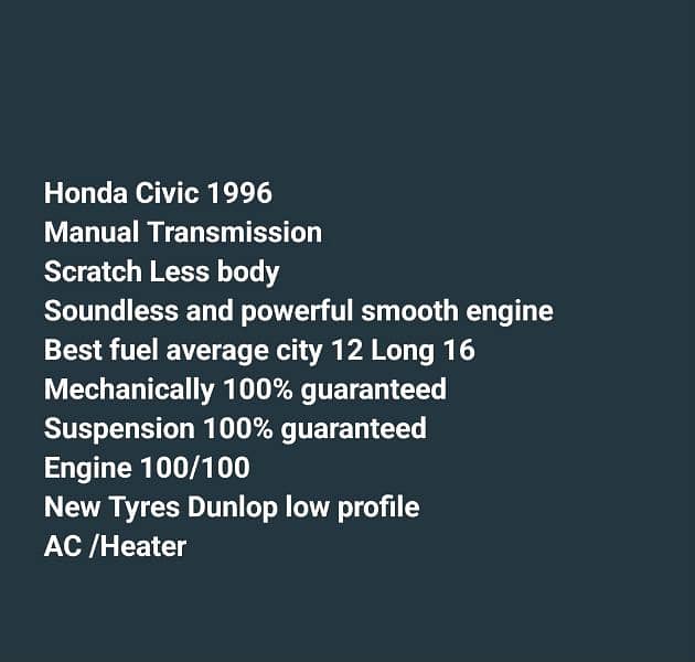 Honda Civic 1996 Model 3