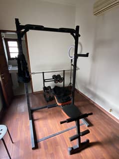 Home Gym Set - Pull-Up Bar + Bench + Weights