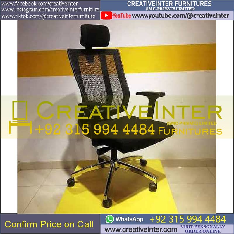Office Executive Revolving Chair Staff Study Desk Table Manager CEO 12