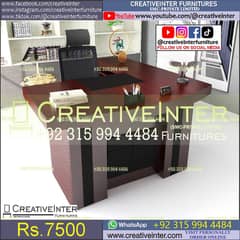 Office Executive table CEO desk chair workstation laptop study meeting