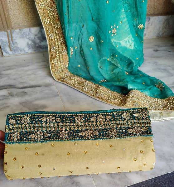 Full length maxi walima dress + Clutch 5