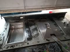 fryer+hot plate  2 counters