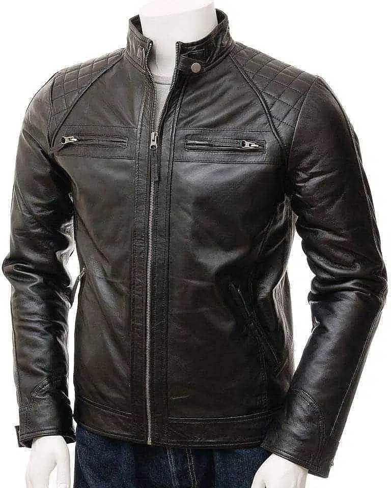 Best Original leather jacket Men's | Genuine leather motorcycle Jacket 0